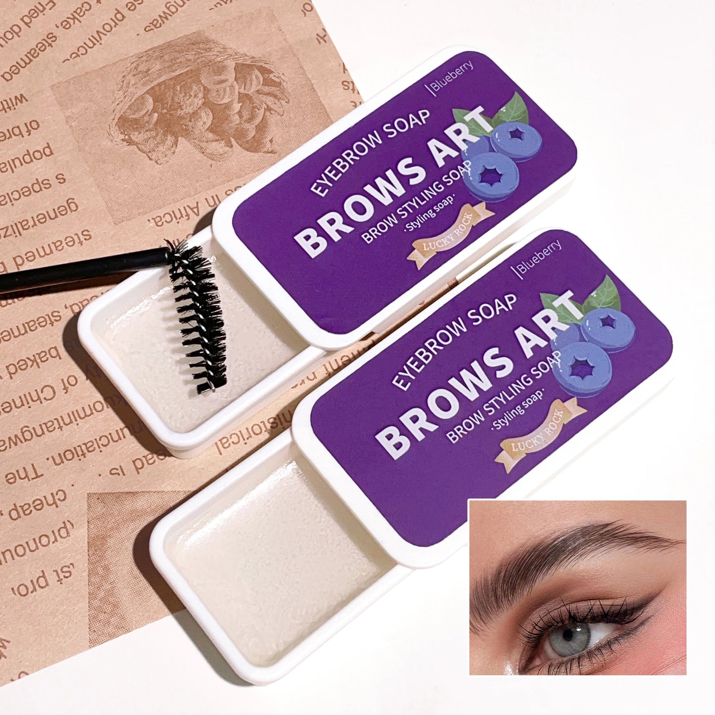 4-color eyebrow styling wax, styling gel, waterproof, natural, long-lasting, transparent eyebrow soap, eyebrow styling cream