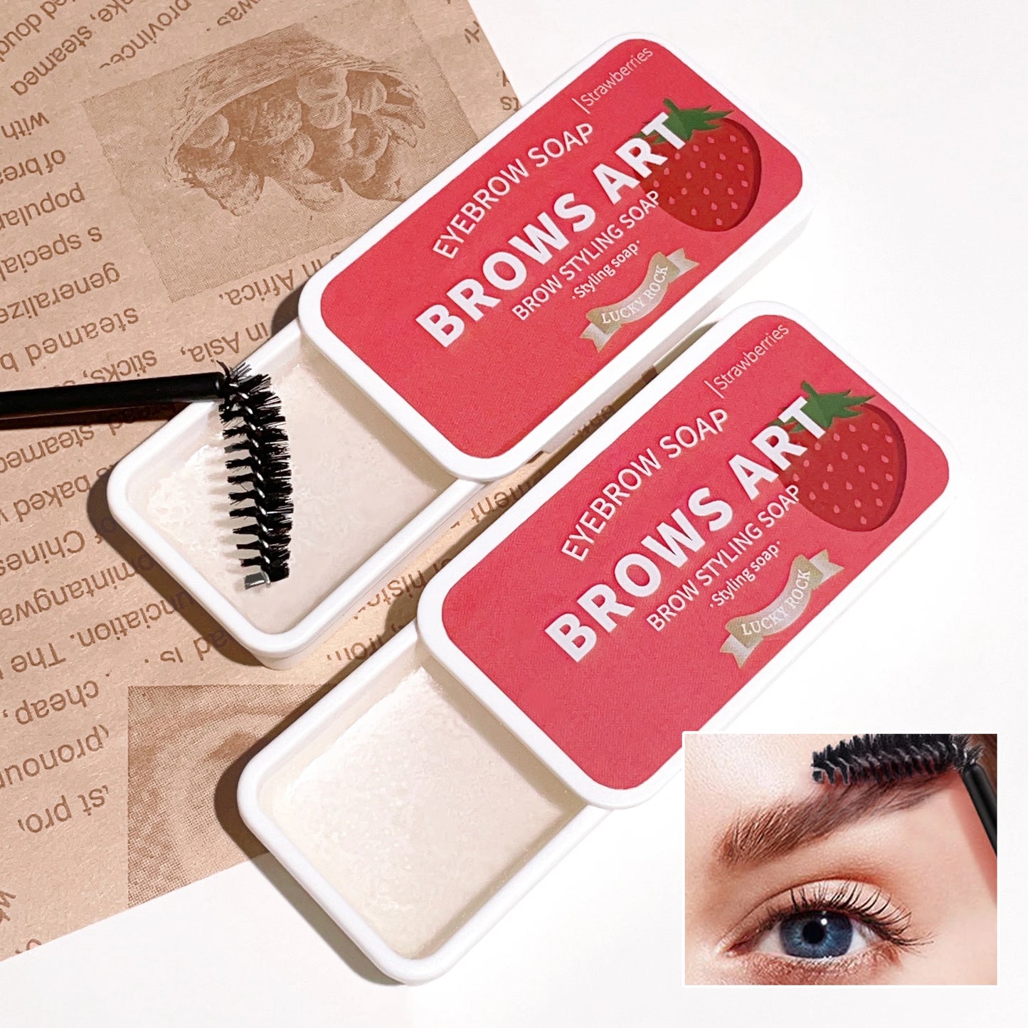 4-color eyebrow styling wax, styling gel, waterproof, natural, long-lasting, transparent eyebrow soap, eyebrow styling cream