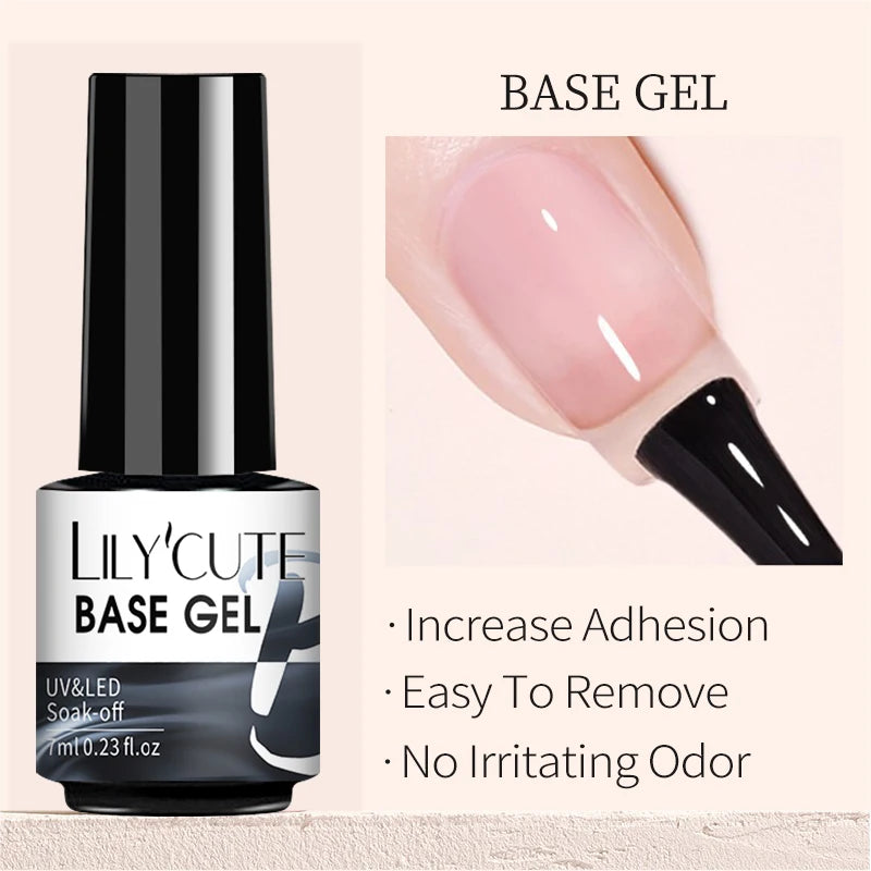 LILYCUTE Thermal Nail Gel Polish 3 Layers Temperature Shiny Color Changing Series Semi Permanent Soak Off UV Nail Gels Polish