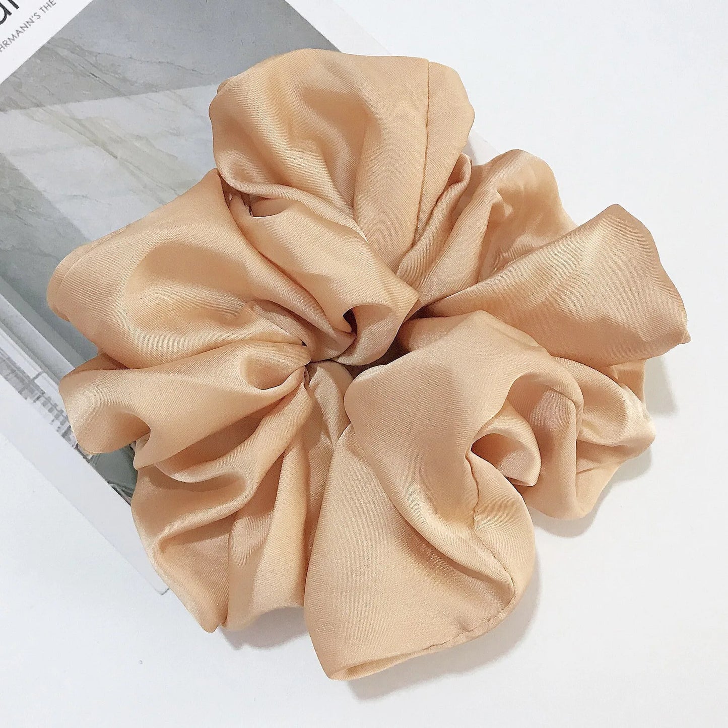 Oversized Scrunchies Big Rubber Hair Ties Elastic Hair Bands Girs Ponytail Holder Smooth Satin Scrunchie Women Hair Accessories