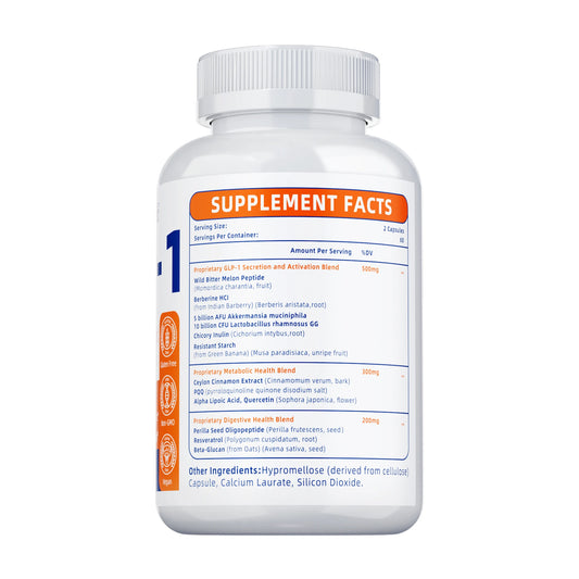 Glp -1 Metabolism And Appetite Support - Formula Natural Support Glp1- Professional Formula