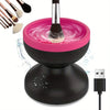High Efficiency Electric Makeup Brush Cleaner, Auto Rotating Makeup Brush Cleaner Fits All Size Makeup Brushes