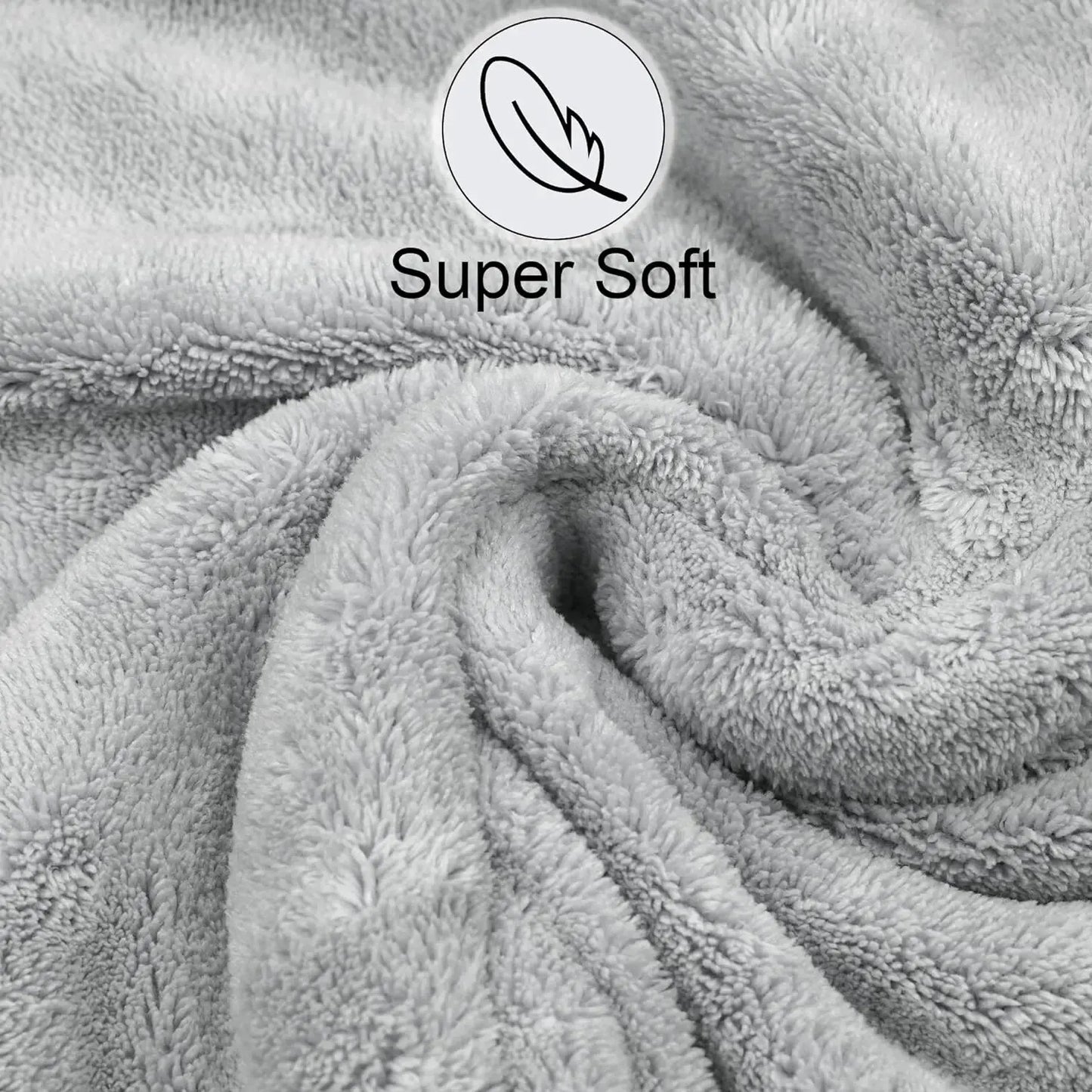 Double Thickened 100% Microfiber Hair Towel,Hair Towel Wrap for Women
