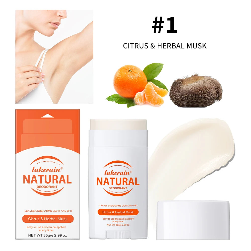 Solid Deodorant Stick Solid Perfume Balm Long-lasting Fresh Fragrance Deodorant Stick for Woman and Man Makeup