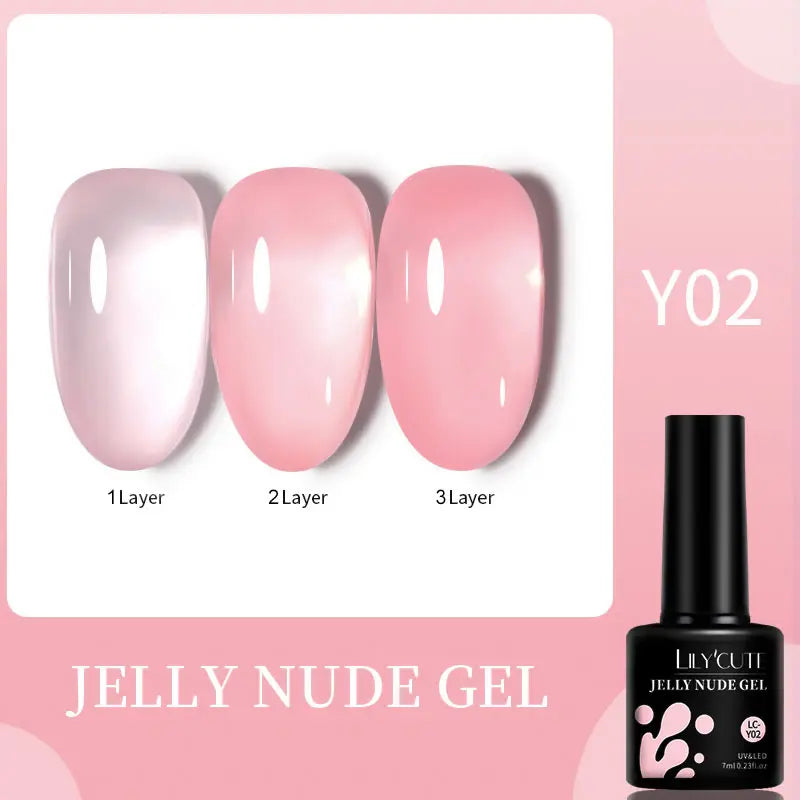 LILYCUTE Fluorescent Nail Gel Polish Orange Red Neon Bright Color Summer Series Soak Off For Manicure Nail Art UV Gel Varnish