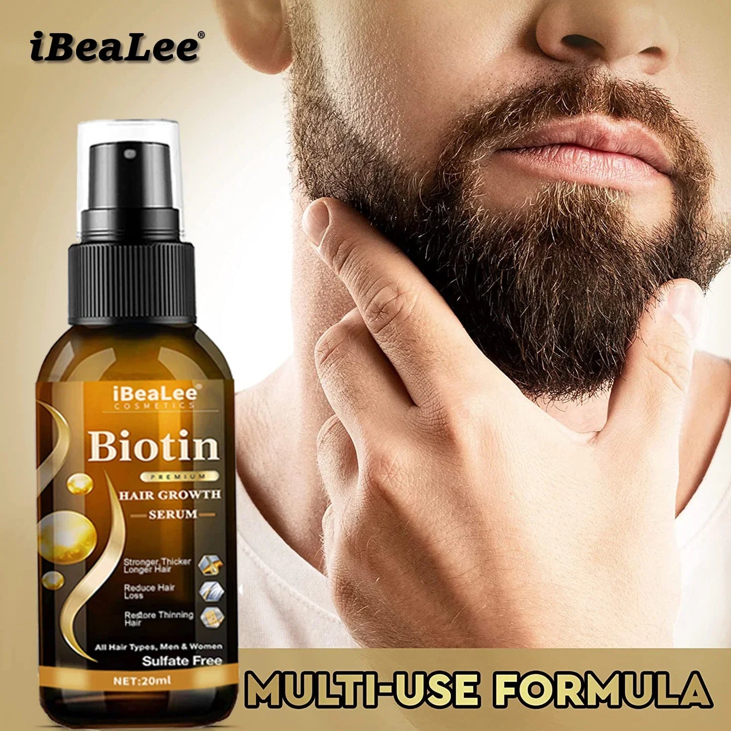 Biotin Hair Growth Serum Anti Hair Loss Spray Scalp Treatment Fast Growing Essential Oils For Men Women Hair Care Products 2024