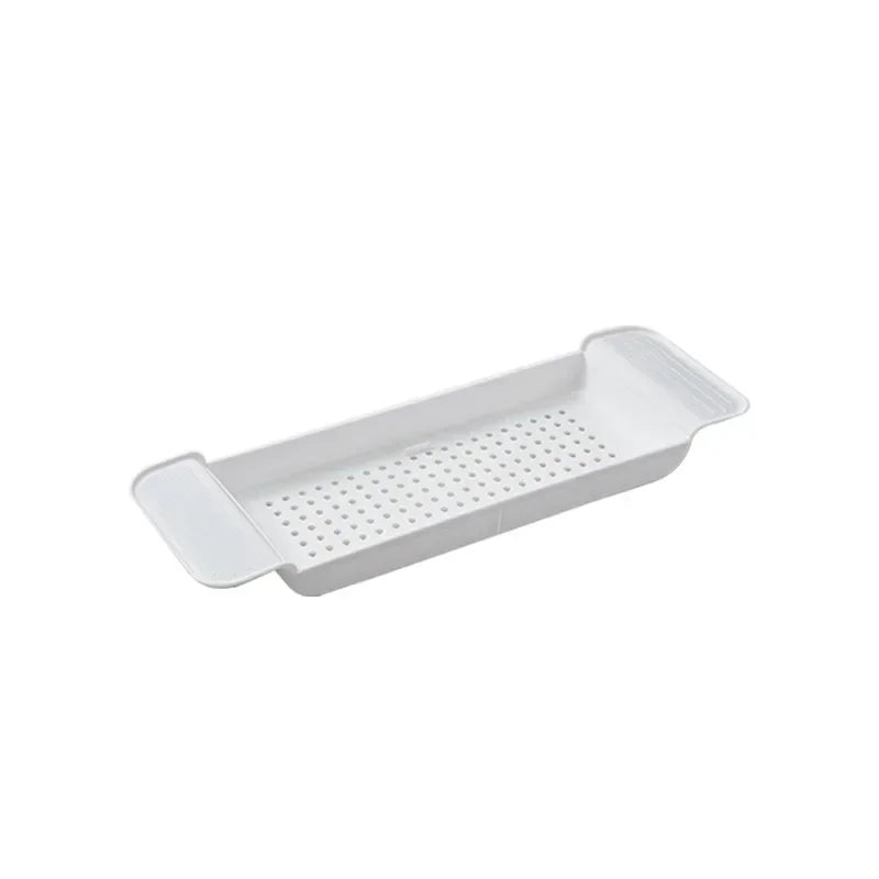 Bathtub Shelf Extendable Bathroom Bathtub Tray Shower Caddy Bamboo Bath Tub Rack Towel Book Holder Storage Organizer Accessories