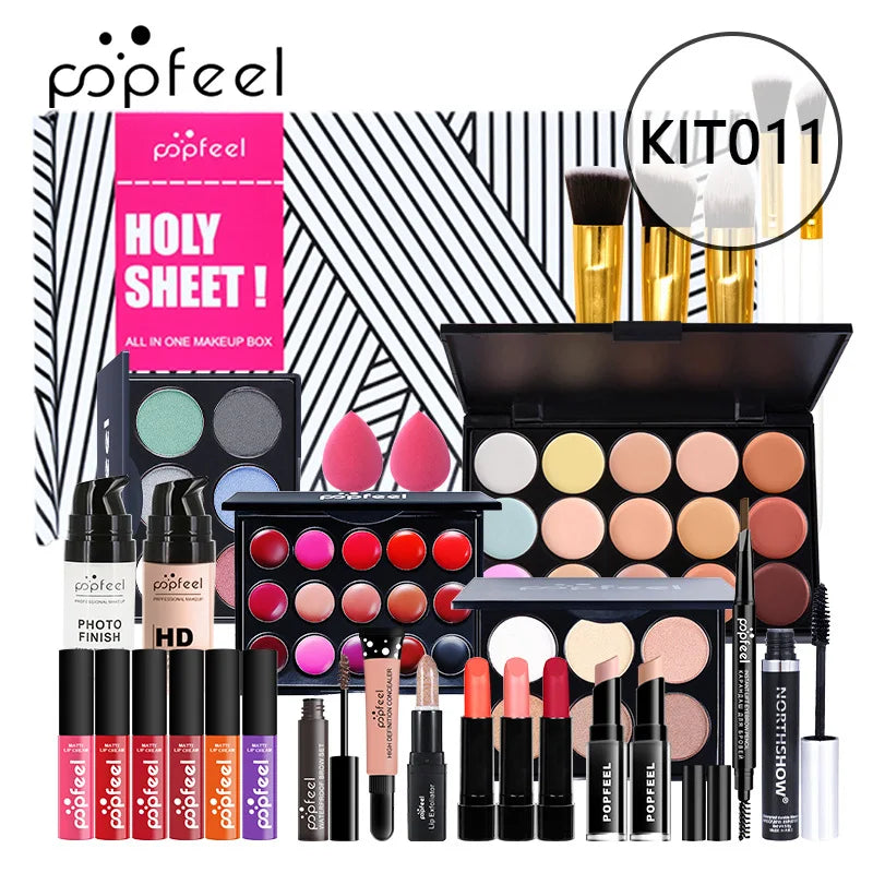 Makeup Set Foundation Eyeshadow Makeup Brush Student Newcomer Full Makeup Gift Box Makeup Set 27 Pieces Christmas Birthday Gift