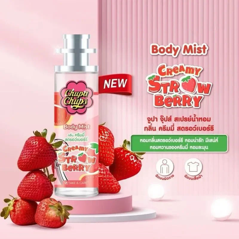 Thai Fruity Perfume,Clothing Fragrance Spray,Sweet Strawberry/Cantaloupe/Grape/Berry Scent,Lady Fresh Body Mist,Summer Deodorant