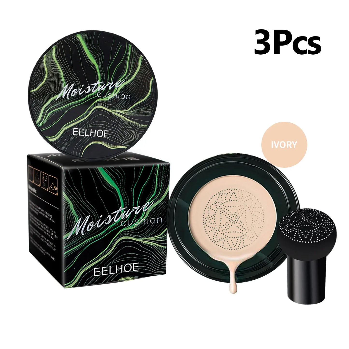 EELHOE Mushroom Head Magic Air Cushion CC Cream Foundation Waterproof 1/2/3pcs Foundation Base Cream Women Korean Makeup Product