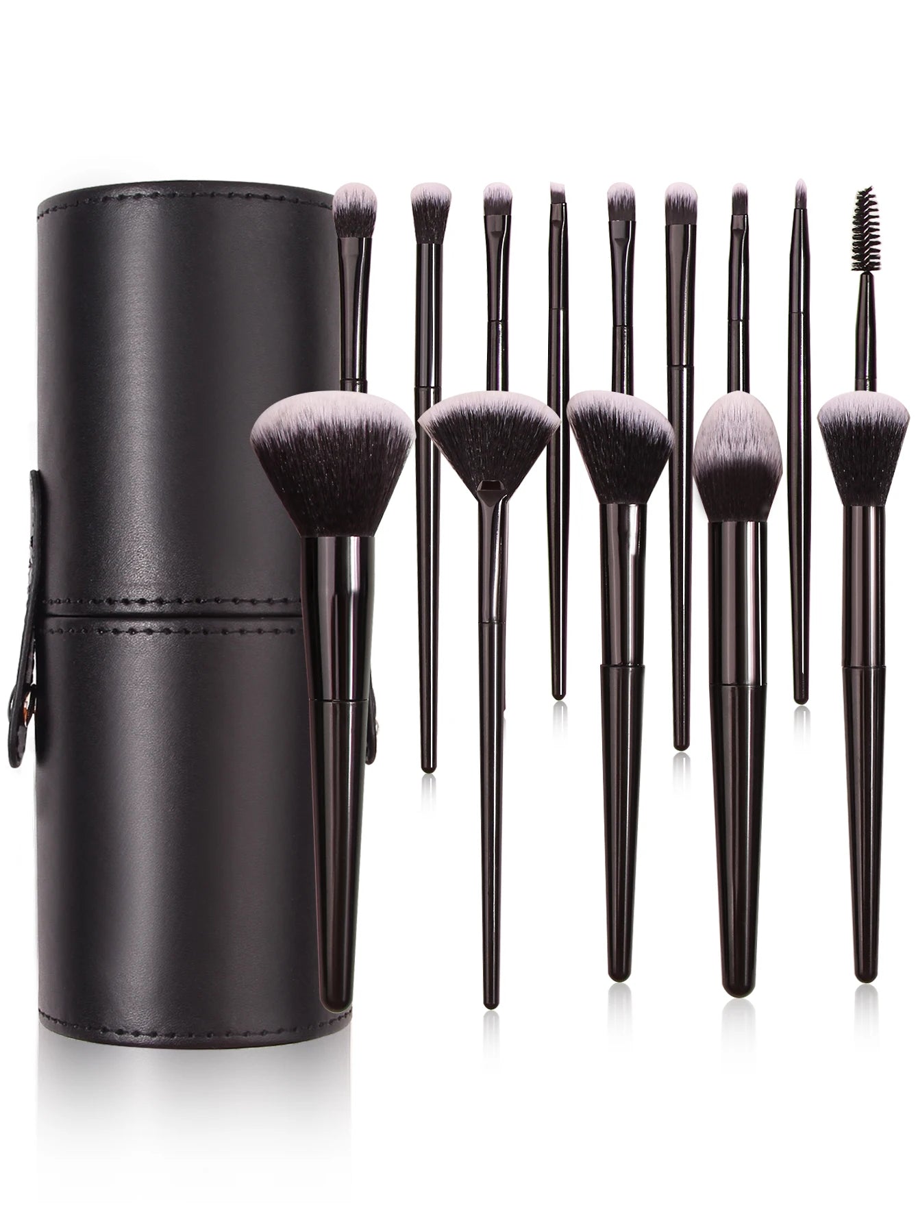 Black Makeup Brush Set Professional Super soft detail brush Blush Brush Foundation Concealer Eyeshadow Brush Women Beauty Tool