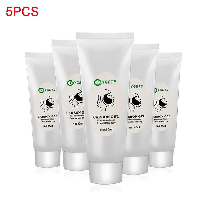 Black Gel Mask For ND YAG Laser Skin Peeling Carbon Cream Rejuvenation Whitening Facial Moisturizing Peel Deep Cleaning 80ML/PCS