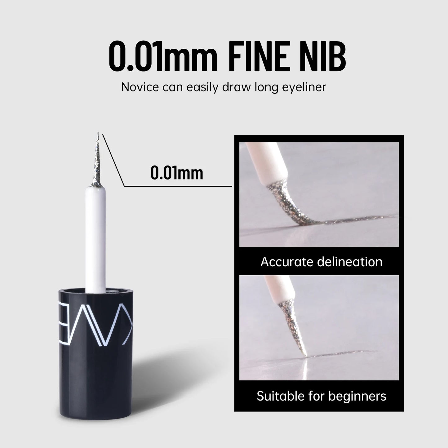 Diamond shiny eyeliner liquid Pearl light color fast drying waterproof eyeliner liquid