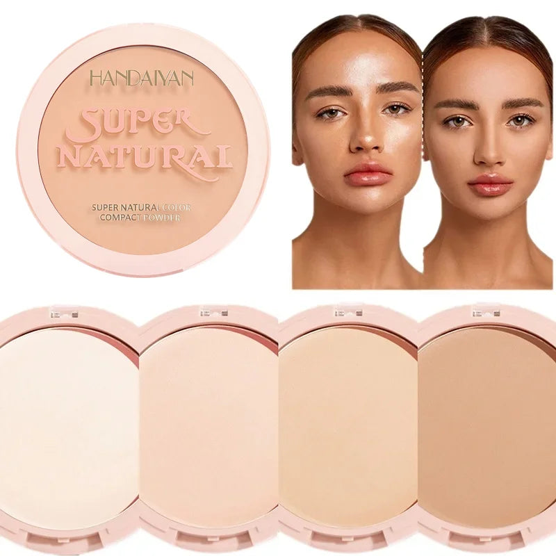 Lasting Oil Control Pressed Powder Bronzer Natural Brighten Waterproof Nude Setting Loose Translucent Powder Dupes Makeup Women