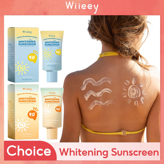 Children UV Protection Cream Lasting Sun Block Isolation Brightening Refreshing Oil Control SPF 90+Moisturizing Sunscreen Cream