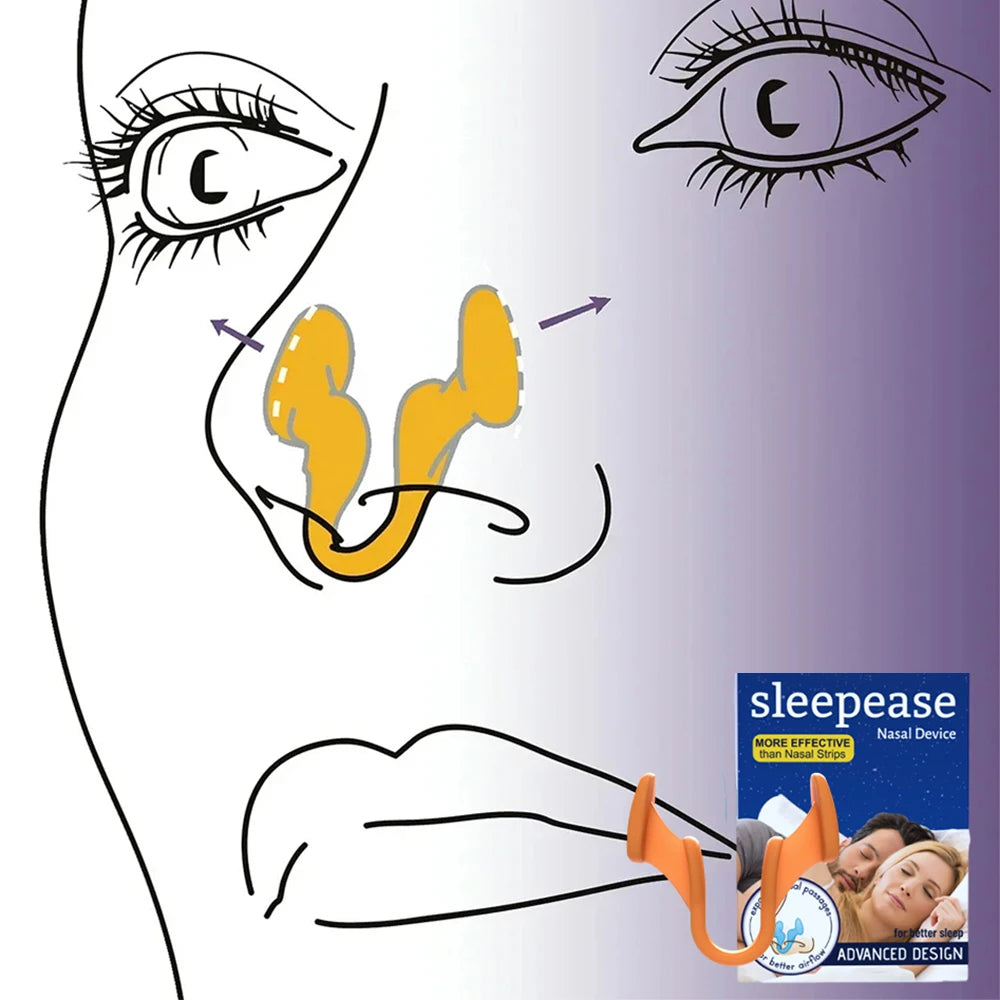 1~2Pcs Silicone Nose Clip Anti Snoring Nasal Dilator Stop Snore Aid Easy Breathe Improve Sleeping Rhinitis