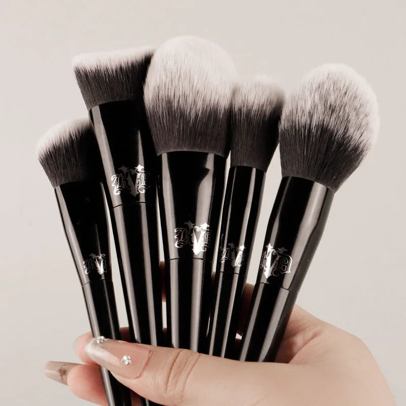 Kat Von D Makeup Brush Set & Kit Foundation Blush Highlight Concealer Powder Sculpting Eyeshadow Brush KVD Brand Makeup Brush