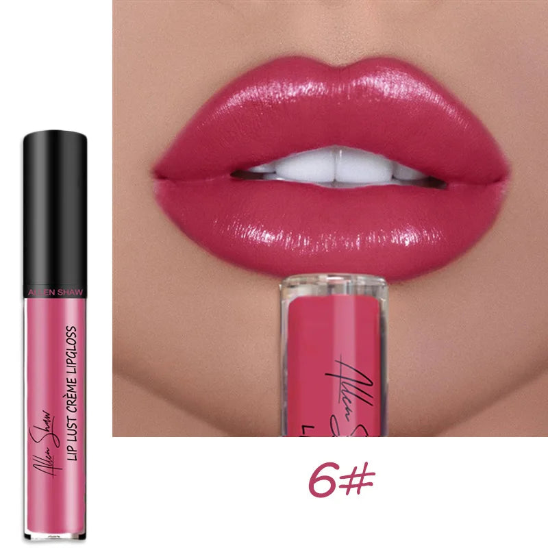 12-Color Women’s Lipstick & Lip Gloss Set – Waterproof, Long-Lasting, Moisturizing, Vivid Colorful Lip Makeup