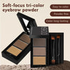 3 In 1 Three-dimensional Eyebrow Powder Waterproof Long-lasting 3D Eyebrow Dyeing Eyebrow Cream Enhancer Cosmetics Women Makeup