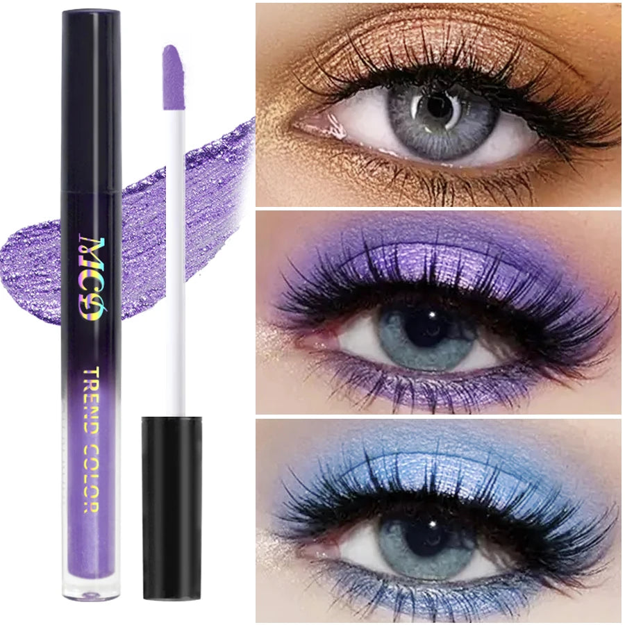 13-Shade Waterproof Liquid Eyeshadow Palette - High Shine Long-Lasting & Smudge-Proof Makeup Set for Glamourous Looks glitter