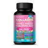 Collagen Peptides Types I, II, III, V & X, Biotin Keratin Hyaluronic Acid MSM Vitamins - Skin, Nails & Joint Health, Anti-Aging