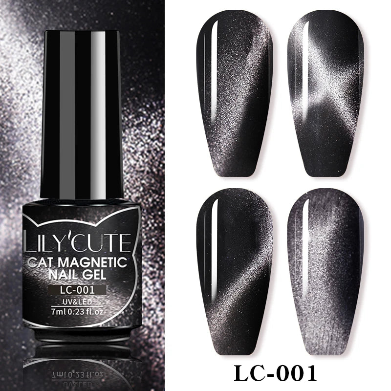 LILYCUTE Thermal Nail Gel Polish 3 Layers Temperature Shiny Color Changing Series Semi Permanent Soak Off UV Nail Gels Polish