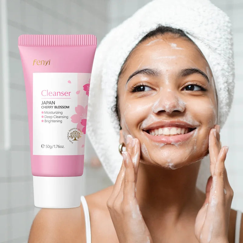 Vitamin C Facial Cleanser Face Wash Foam Face Wash Foam Face Cleanser Moisturizing Whitening Anti-aging Skin Care