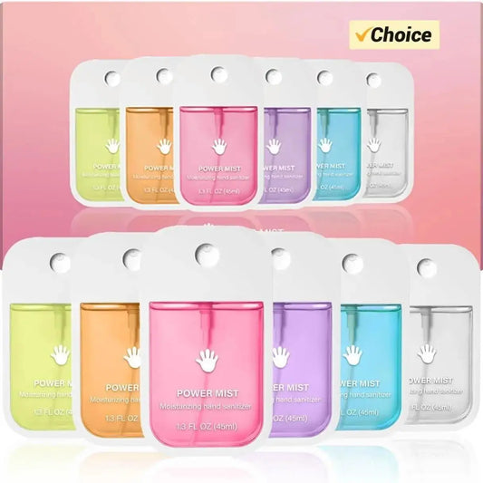 7 Flavors Power Mist Hand Sanitizer, Portable Hand Sanitizer Spray, Power Mist Hydrating Hand Sanitizer Spray for Adults