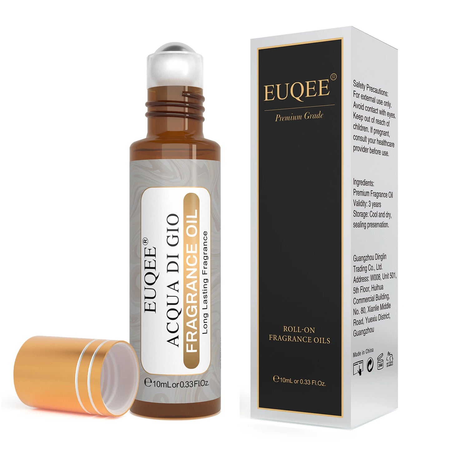 EUQEE 3pcs/1pcs Men's Fragrance Oil Leather Sweet Tobacco Dragons Blood Vanilla Musk Oud Wood Coffee Aromatherapy Perfume Oils