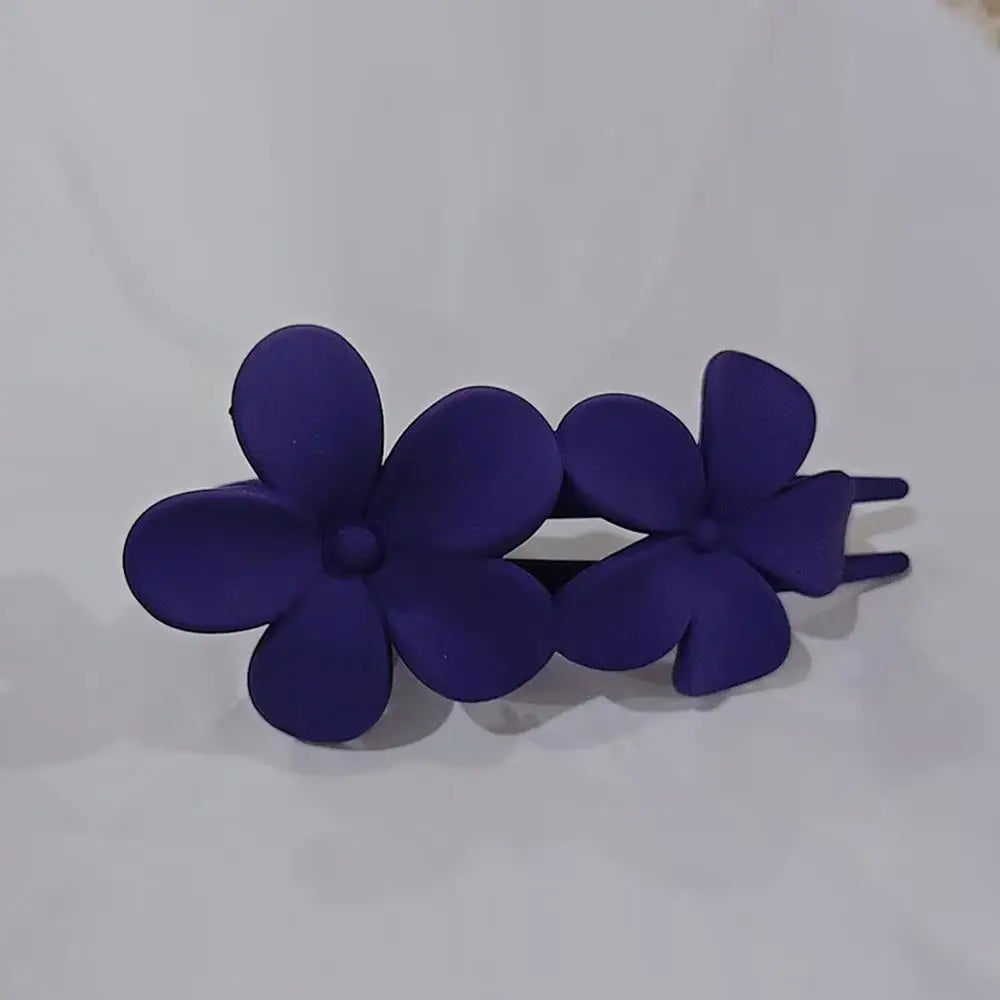 Frosted Flower Hair Clip Claws Matte Hair Claw Clips For Women Girls Thin Thick Curly Hair Girls Kids Hair Accessories Barrettes