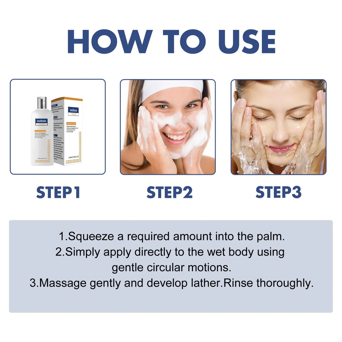 Whitening Facial Cleanser Remove Melasma Dark Spot Fade Melanin Pigmentation Anti Acne Moisturize Brighten Smooth Face Skin Care