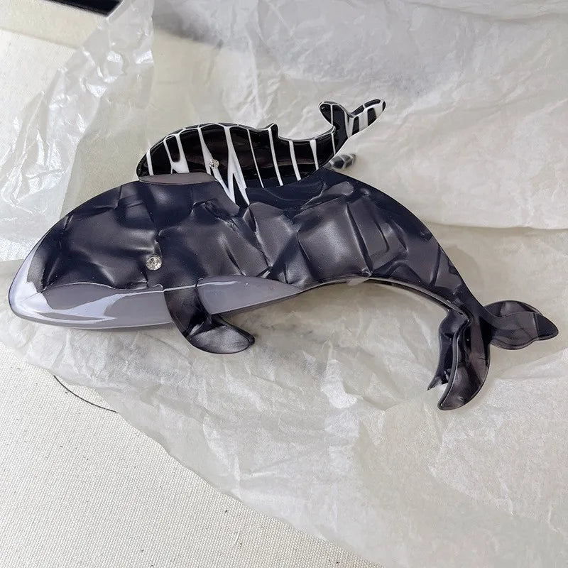 Big Collection Ocean Beach Series Hair Claw Hippocampus Jellyfish Dolphin Acetate Hair Claw Clip for Women Girl Hair Accessories