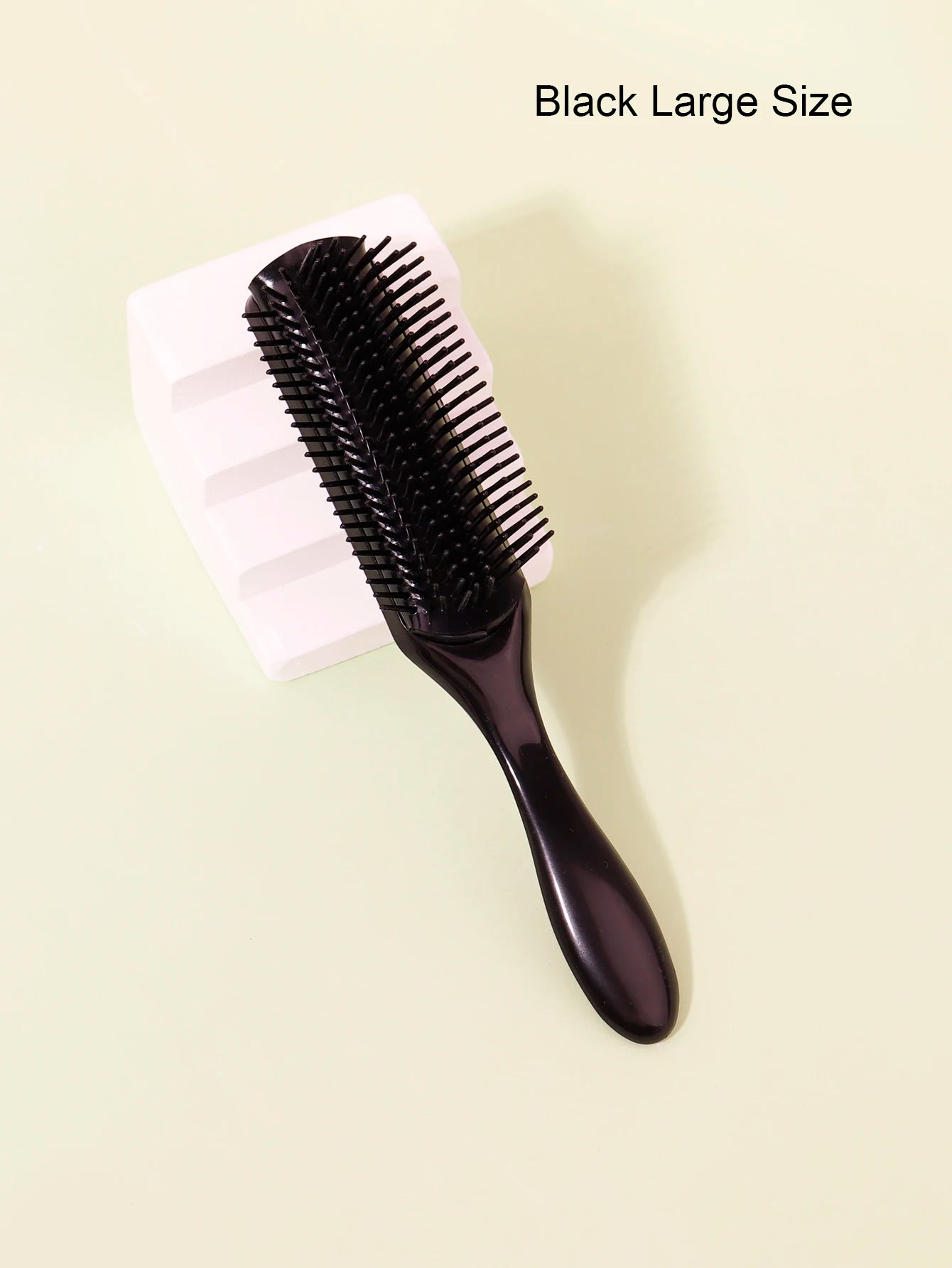 1pcs 9-row wrinkle removal massage curly hair brush, detachable 9-row comb plastic wet hair brush