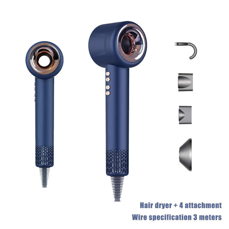 Professional Hair Dryer 1600W 220v Leafless Negative Ion Hair Dryer Home Travel Hair Styler Blow drier