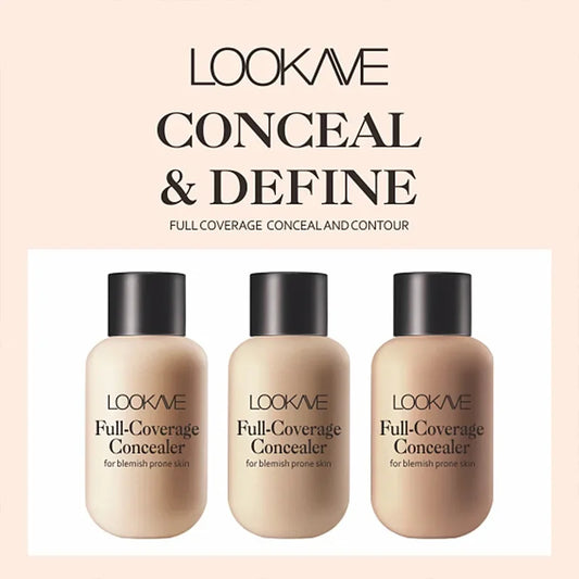 Liquid Concealer Foundation Cream Makeup Waterproof Lasting Full Coverage Acne Spot Scars Dark Circles Face Base Cosmetics