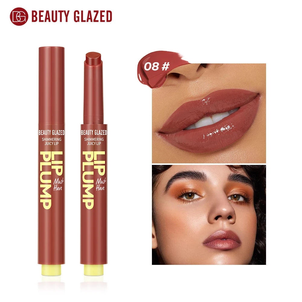Beauty Glazed 12-Color Shimmering Juicy Lipstick Set – Moisturizing, Nourishing, Plumping Lip Makeup for Women – Perfect Gift for Girls