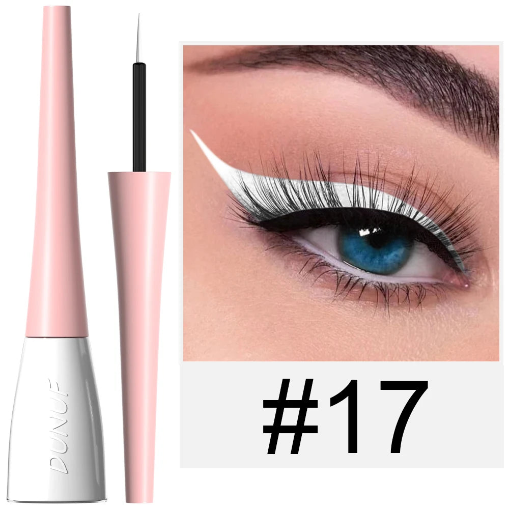 DUNUF 1 Pcs Waterproof Long-Wearing Liquid Eyeliner - Smudge-Resistant, Transfer-Proof, Perfect For Creating Dramatic Looks
