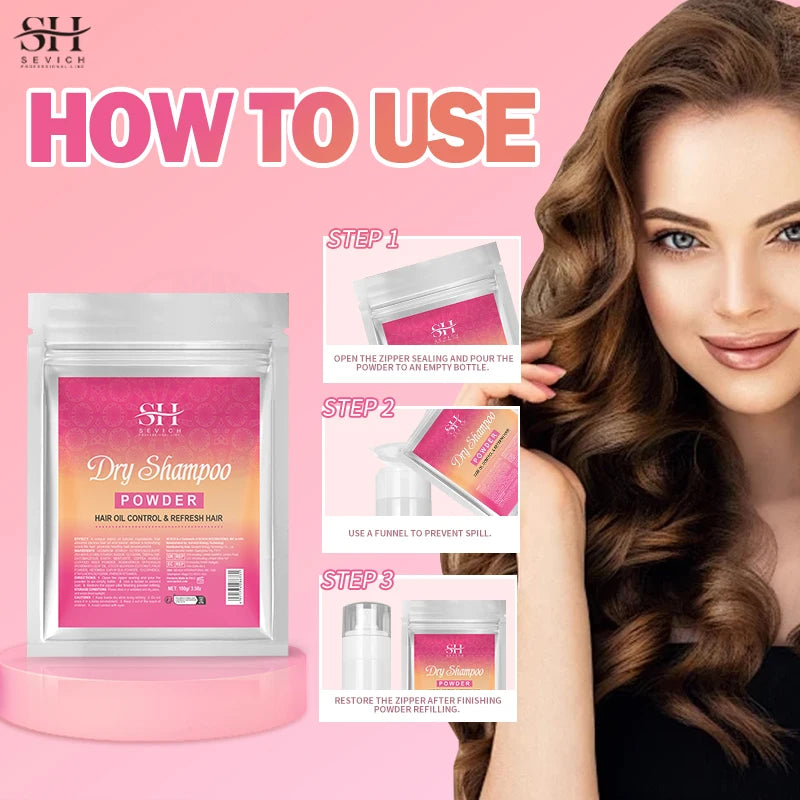 Dry Shampoo Powder Spray Instant Oil Control Fluffy Increase Hair Volume Dry Hair Powder Absorb Hair Grease Styling Powders