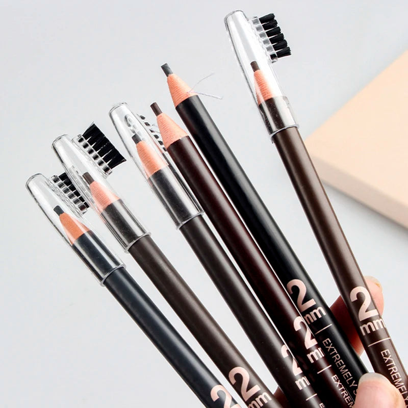 1PC Waterproof Eyebrow Pencil – 6 Shades, Long-Lasting Tint for Natural, Smudge-Proof Brow Makeup
