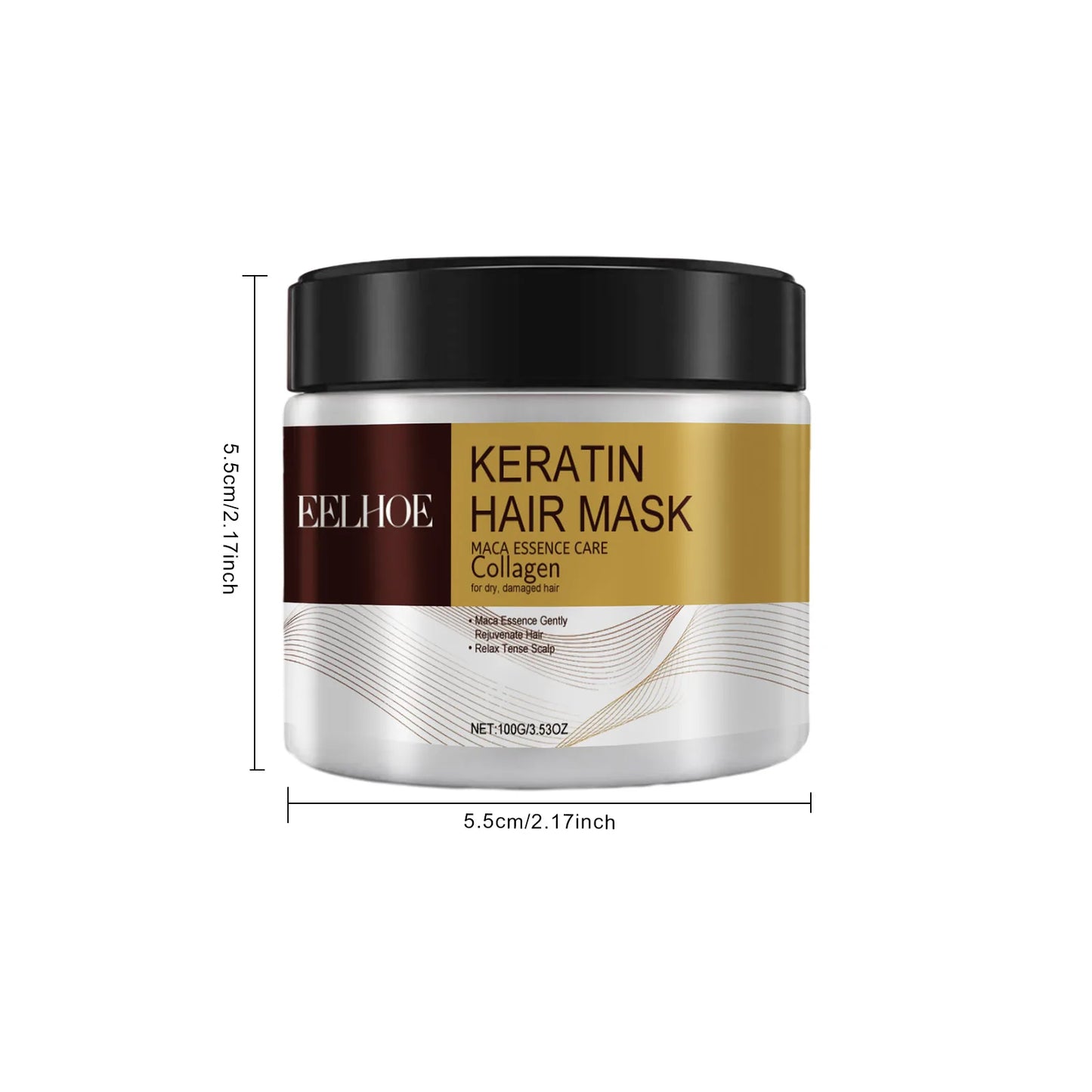 Keratin Hair Mask Improve Hair Quality Deeply Moisturize Hair Repair Damaged Hair Prevent Drying Out Tangling Nursing Hair Mask