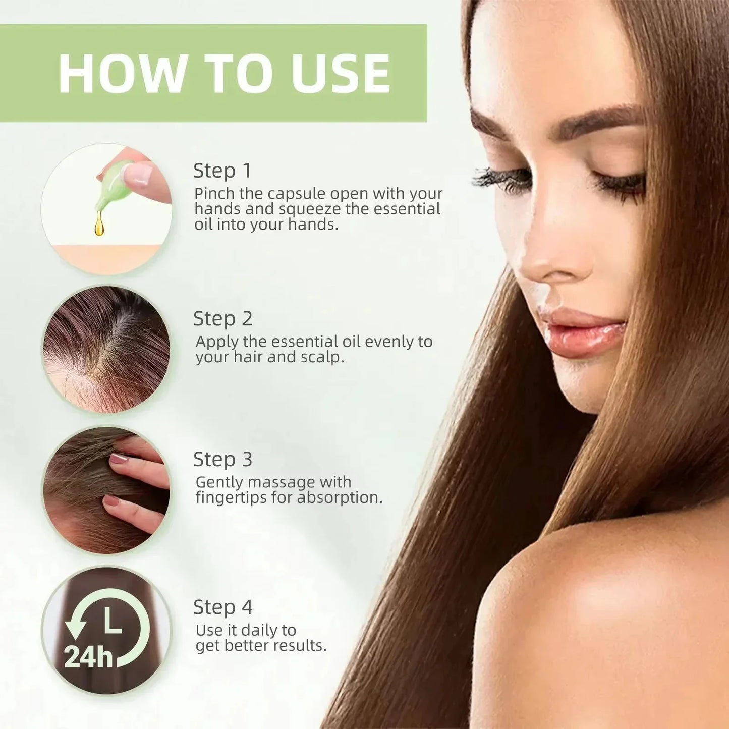 Hair Capsules Repairing Maltreated Frizzy Hair Silky Moisturizing Hair Oil Smoothing Nourishing Hair Care Essence Products 800mg