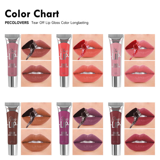 Peel-off Tattoo Multi-color Lip Gloss Lip Gloss Waterproof Long-lasting Matte Lip Gloss Red Contour Peel-off Lip Gloss Cosmetics