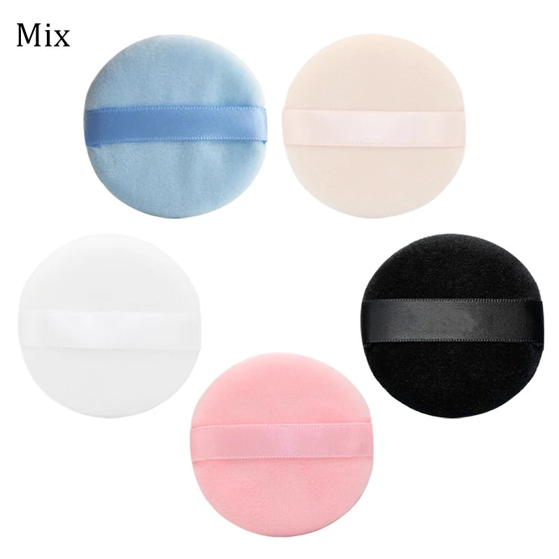 5/10Pcs Round Makeup Sponges Cosmetics Tools Soft Velvet Powder Puff Blender Sponges Facial Foundation Puff Make Up Accessories