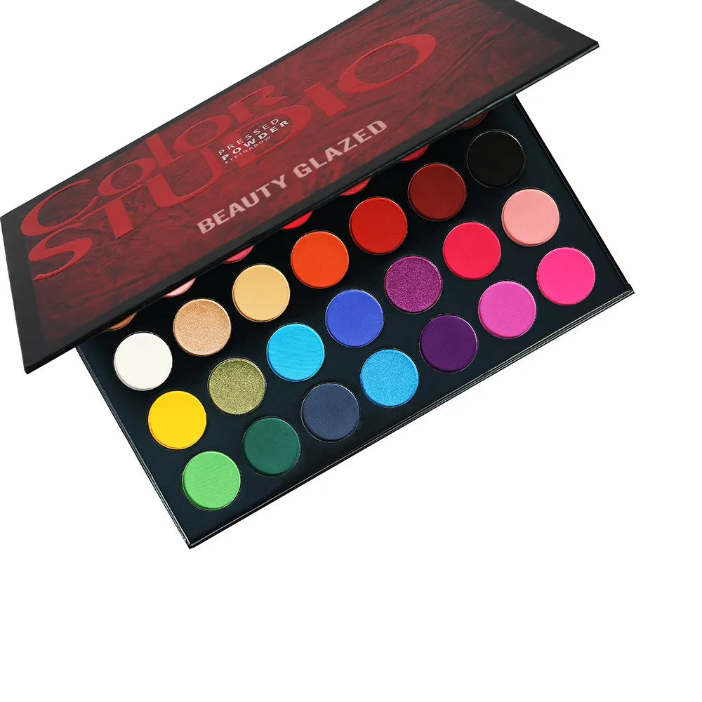 BEAUTY GLAZED Palette Eyeshadow 35 Colors Matte / Shimmer Natural Smokey Glitter Eyeshadow Make Up