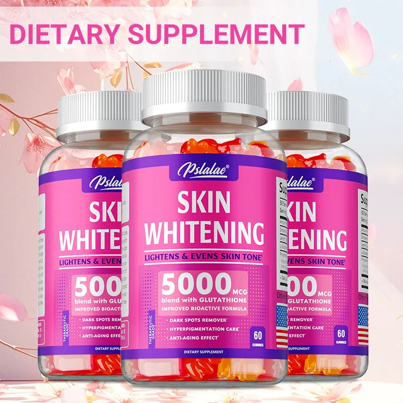 Skin Whitening Gummies - Brighten Skin Tone, Whiten and Anti-aging, Anti-oxidation, Enhance Immunity
