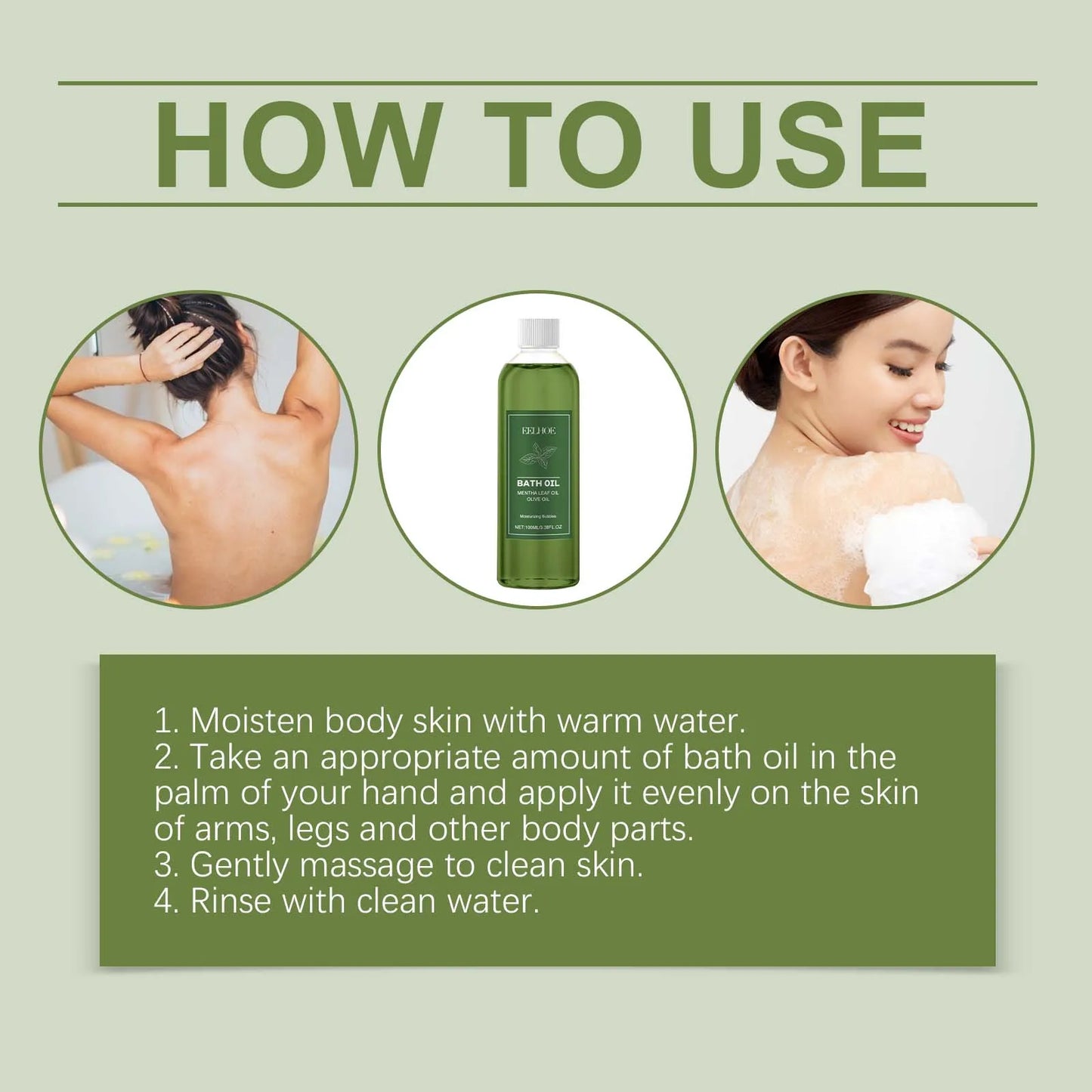 Olive Bath Oil Anti Dry Skin Softening Moisturizing Body Cleansing Remove Dirt Nourish Bath Essential Oil Body Care Shower Oil