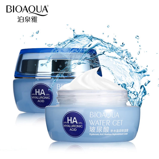 BIOAQUA Hyaluronic Acid Moisturizing Face Cream Collagen Facial Cream Improve Firming Brightening Essence Skin Care 50g