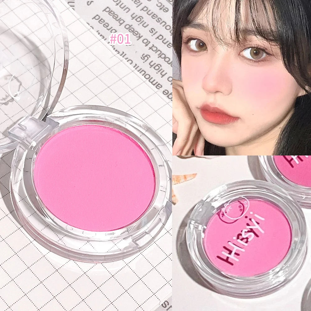 Monochrome Blush Palette Rose Orange Soft Mist Girl Blusher Powder Natural Face Makeup Matte Peach Rouge Contour Shadow Palette