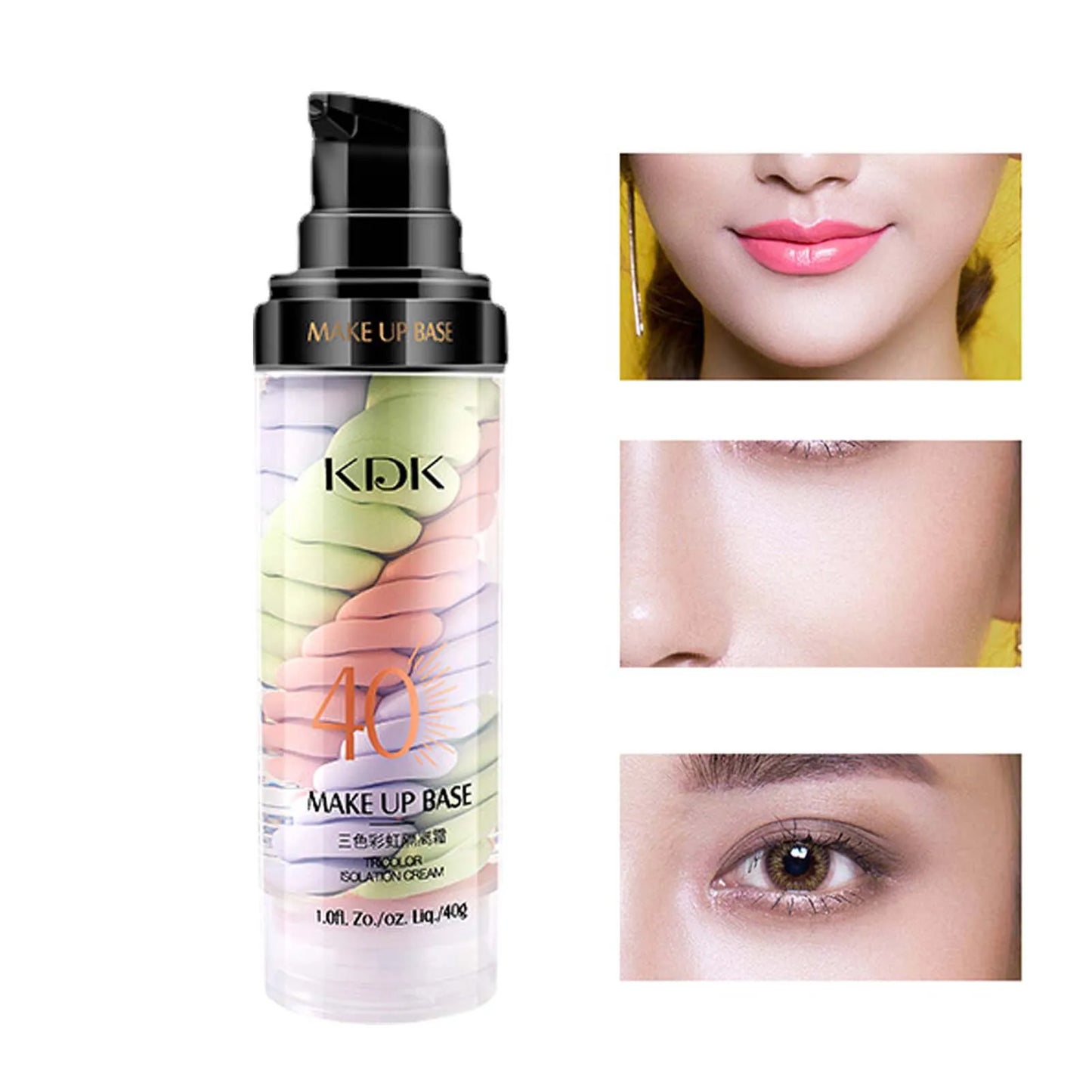 3color Sunscreen Isolation Cream Anti-UV Moisturizing Makeup Primer Face Contour Concealer Base Cream Brighten Even Skin Color