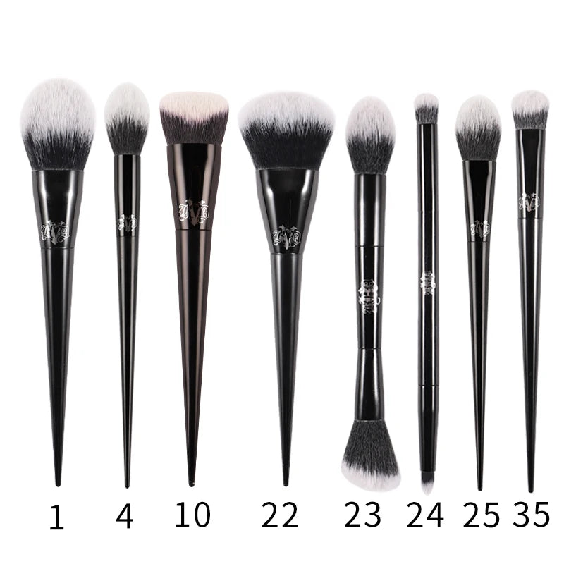 Kat Von D Makeup Brush Set & Kit Foundation Blush Highlight Concealer Powder Sculpting Eyeshadow Brush KVD Brand Makeup Brush